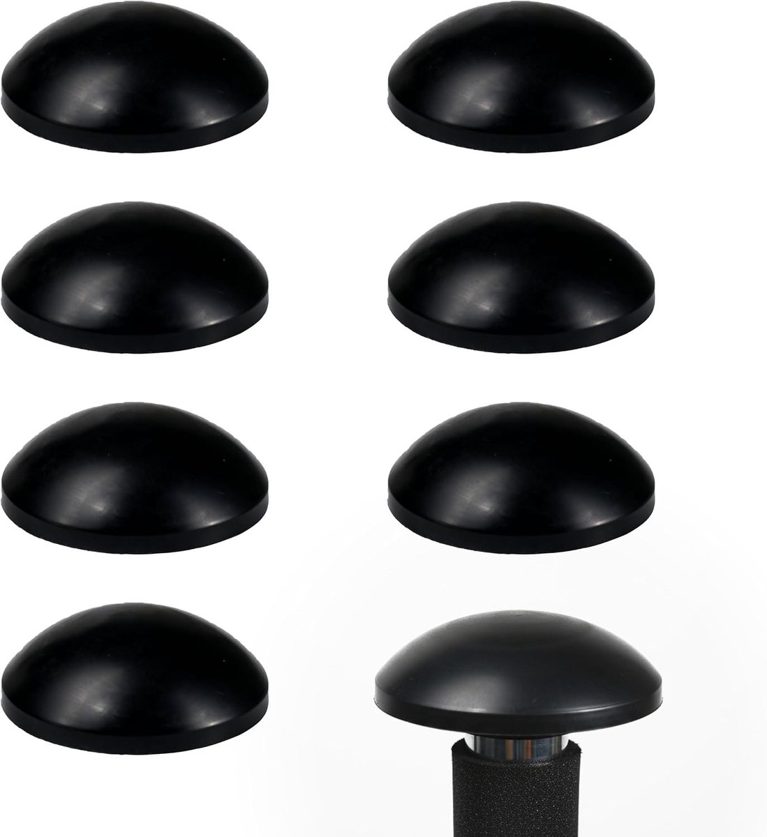 Set van 6 Weerbestendige en Duurzame Trampoline Paalkappen voor Polen tot 25 mm Diameter, Ideaal voor Tuin en Buitenactiviteiten