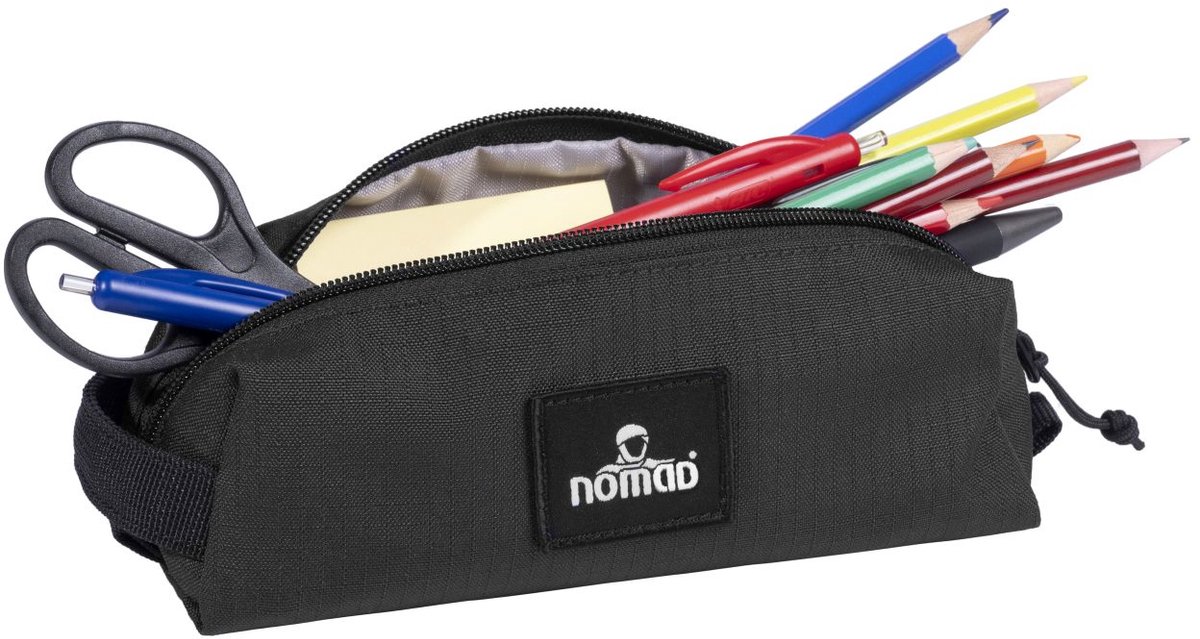 NOMAD® Etui Canvas | Zwart | Stoer en Stevig | School / Kantoor / Knutselen