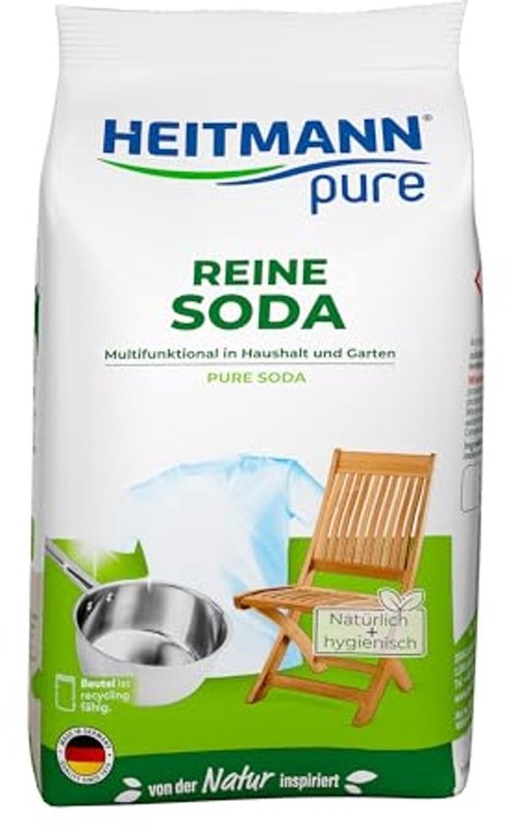 Ecologische Pure Soda - Multifunctionele Huishoudreiniger en Wasmiddel Toevoeging, 500 g