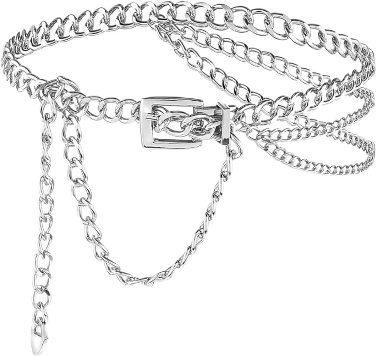 Stijlvolle meerlaagse lichaamsketting voor dames, verstelbare tailleketting voor jurk, overhemd en jeans, trendy heupriem voor elke gelegenheid