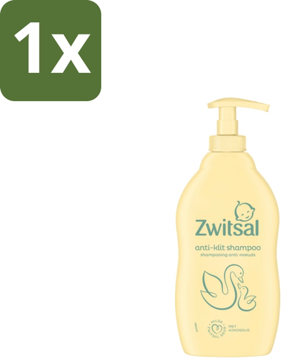1 x Zwitsal – Shampoo – Anti-Klit – 400 ml - Baby Shampoo - Anti-klit Shampoo - Zwitsal Shampoo - Baby Haar Verzorging - Babyhuid Bescherming