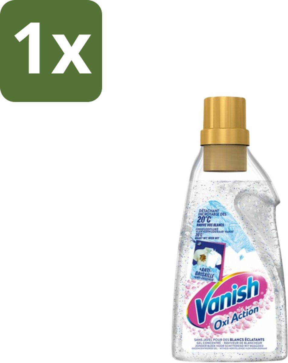 Vanish – Wasbooster Gel – Oxi Action Whitening – 750 ml - 1 stuk