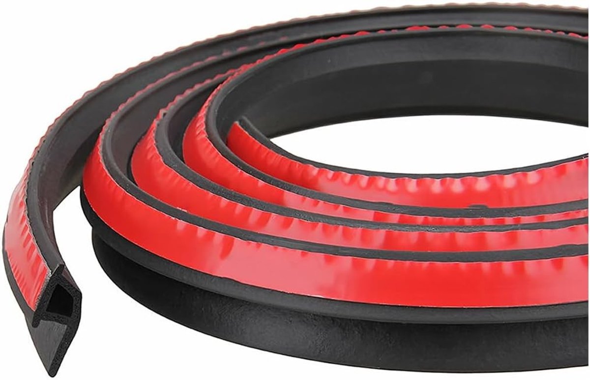 Dichtstrip voor Autodeuren en Kofferbak - Rubber Seal voor Raam- en Deurafdichting, 4 m Lang, Bescherming tegen Water en Geluid