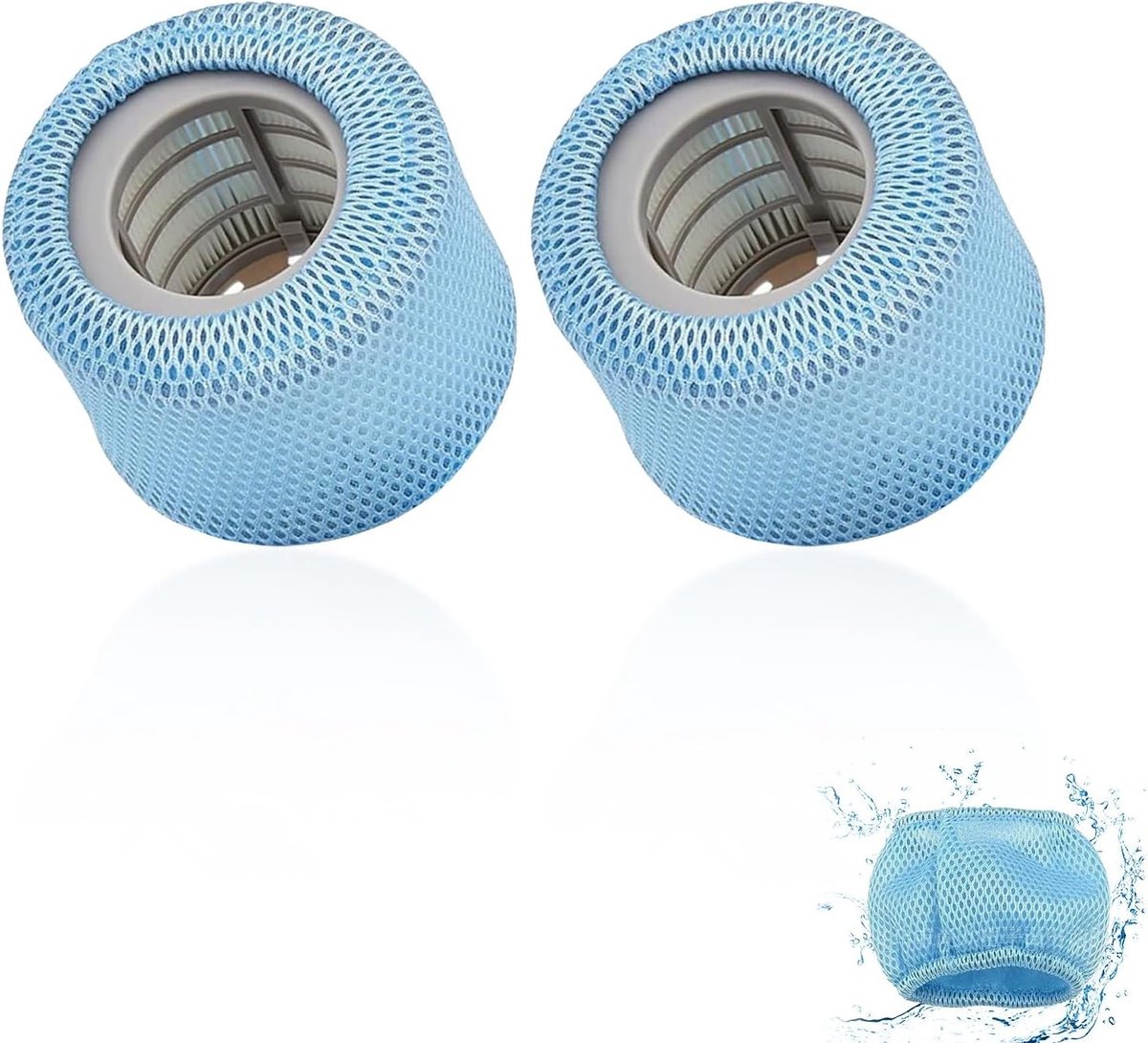 2 Stuks Netbescherming voor Filter Spa - Ideaal voor Bescherming en Onderhoud van Filters 6x7cm