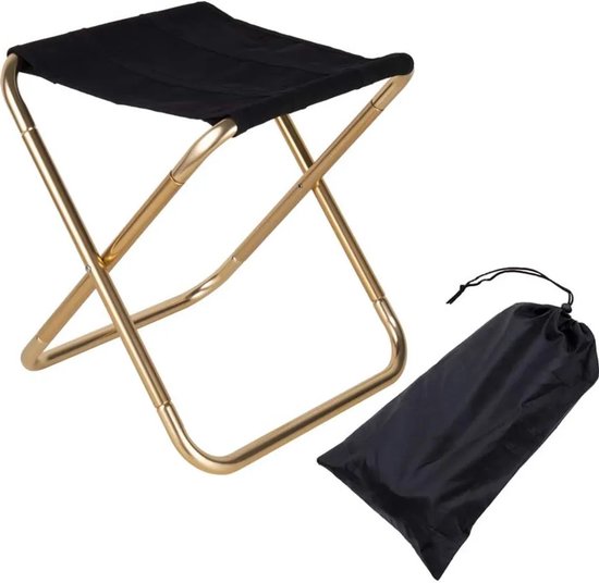 Opvouwbare buitenstoel, aluminium opvouwbare campingstoel, compacte campingstoel (22 x 25 x 27,5 cm) — afbeelding 2