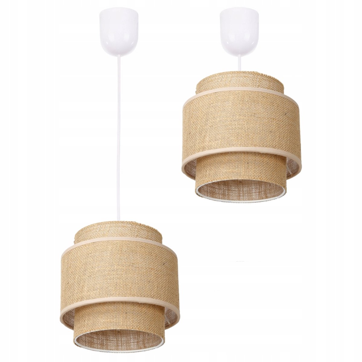 Jutten Hanglamp Boho - Stijlvolle Plafondlamp met Stoffen Kap
