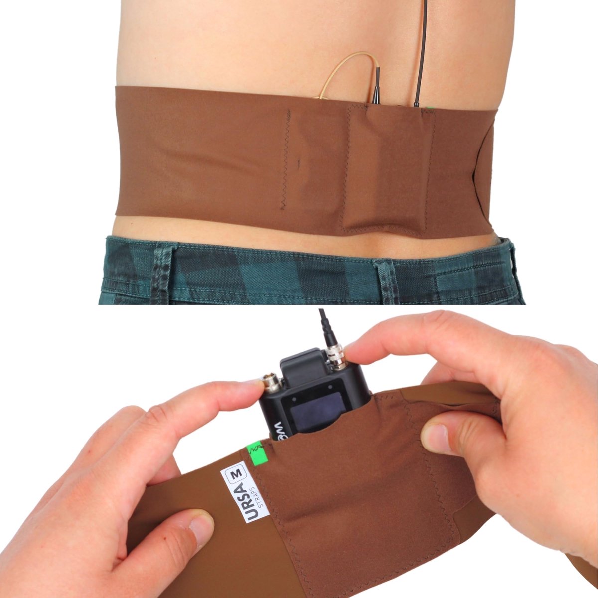 URSA Waist Strap - Ultra Slim, Breathable & Stretchy Microphone Transmitter Straps. Compatible with Most - ShopVlot