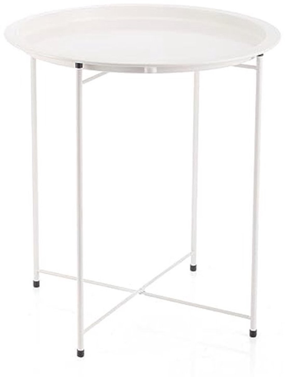 Stijlvolle Bijzettafel van Staal - 46,80 x 46,80 x 50,20 cm