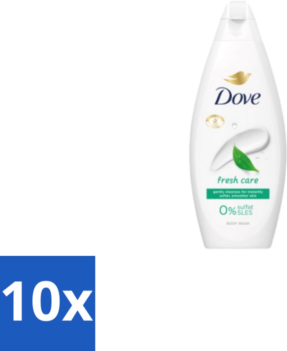 10 x Dove – Douchegel – Fresh Care – 250 ml - Douchegel - Fris - Schone Huid - Huid Reinigen - Huid Hydrateren