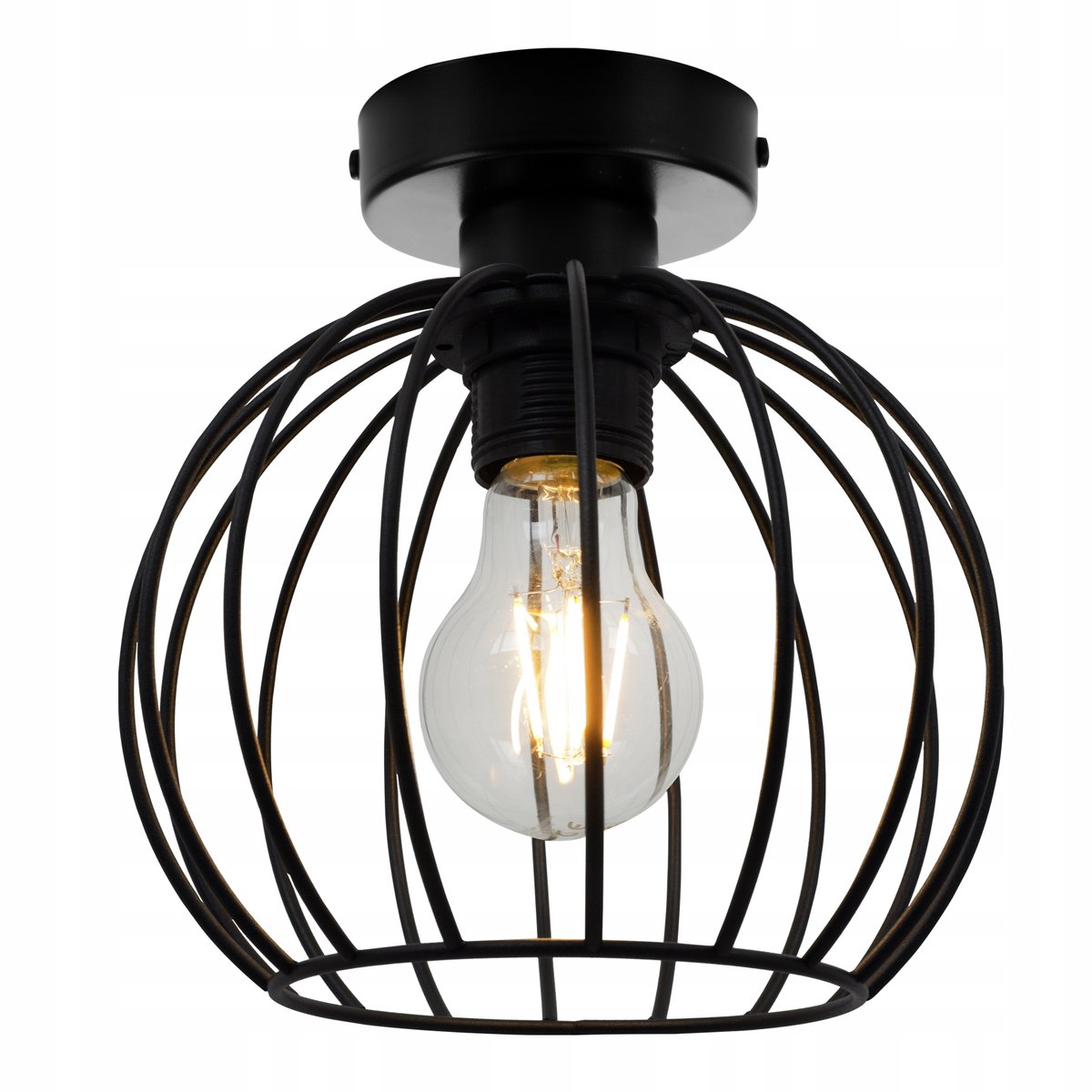 Nuvola Plafond Zwart E27 - Stijlvolle Loft Verlichting