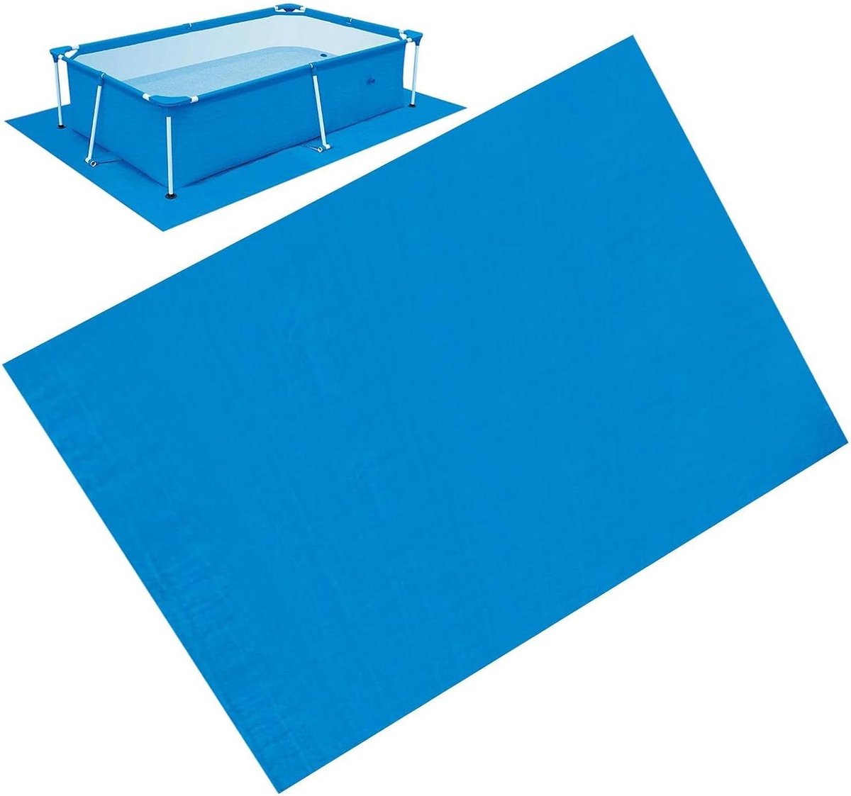 Zwembad grondzeil – Onderzeil Vloermat – Bescherming Oppervlakken – Scheurbestendig PE Materiaal – 35 x 25 cm – Donker
