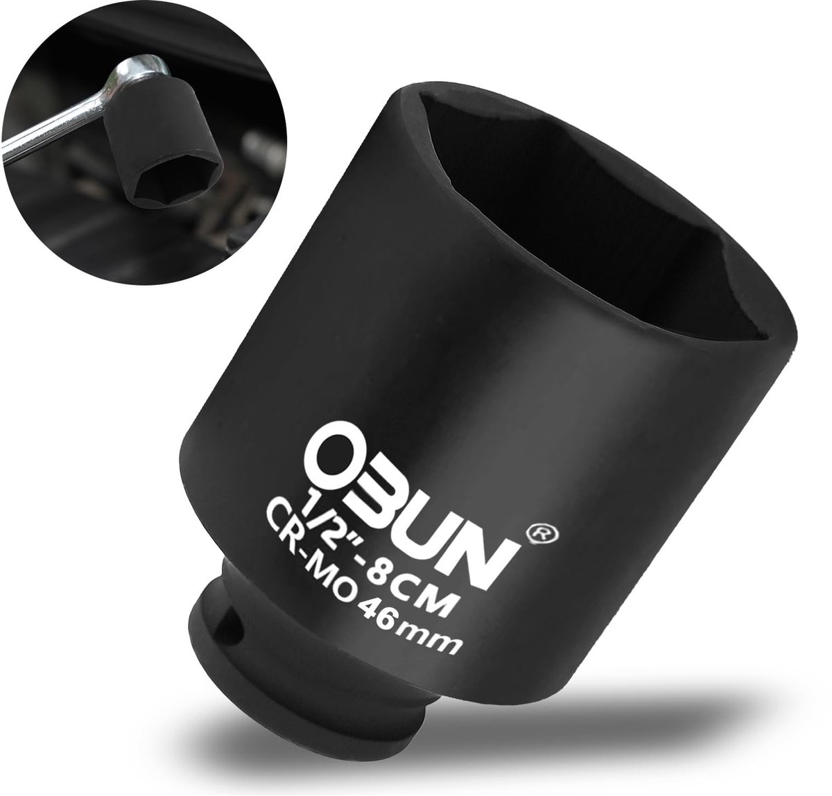 Elzusha - 46mm Diepe Impact Bushing 1/2" Aandrijving Socket