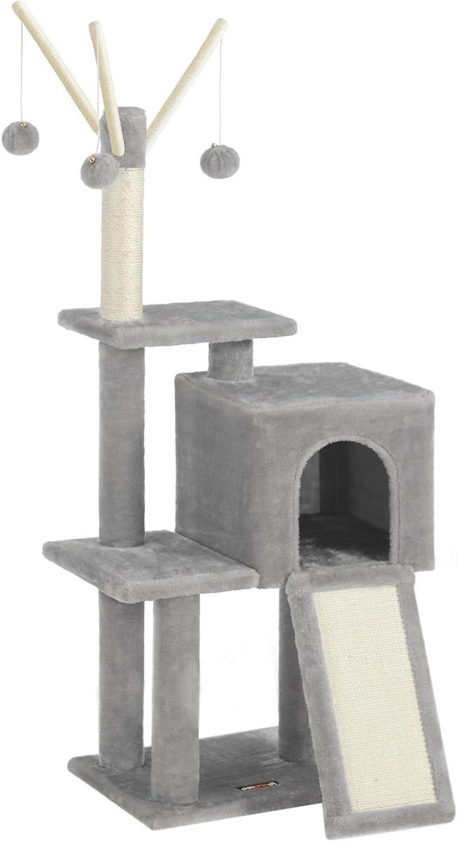 Krabpaal voor katten - Kattenmeubel speelboom - Spelen en krabben - Met knus hol