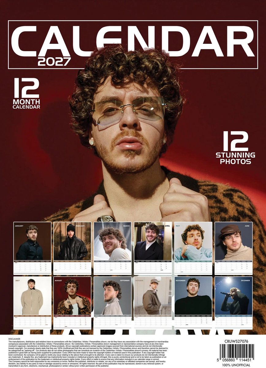 Jack Harlow A3 Kalender 2027