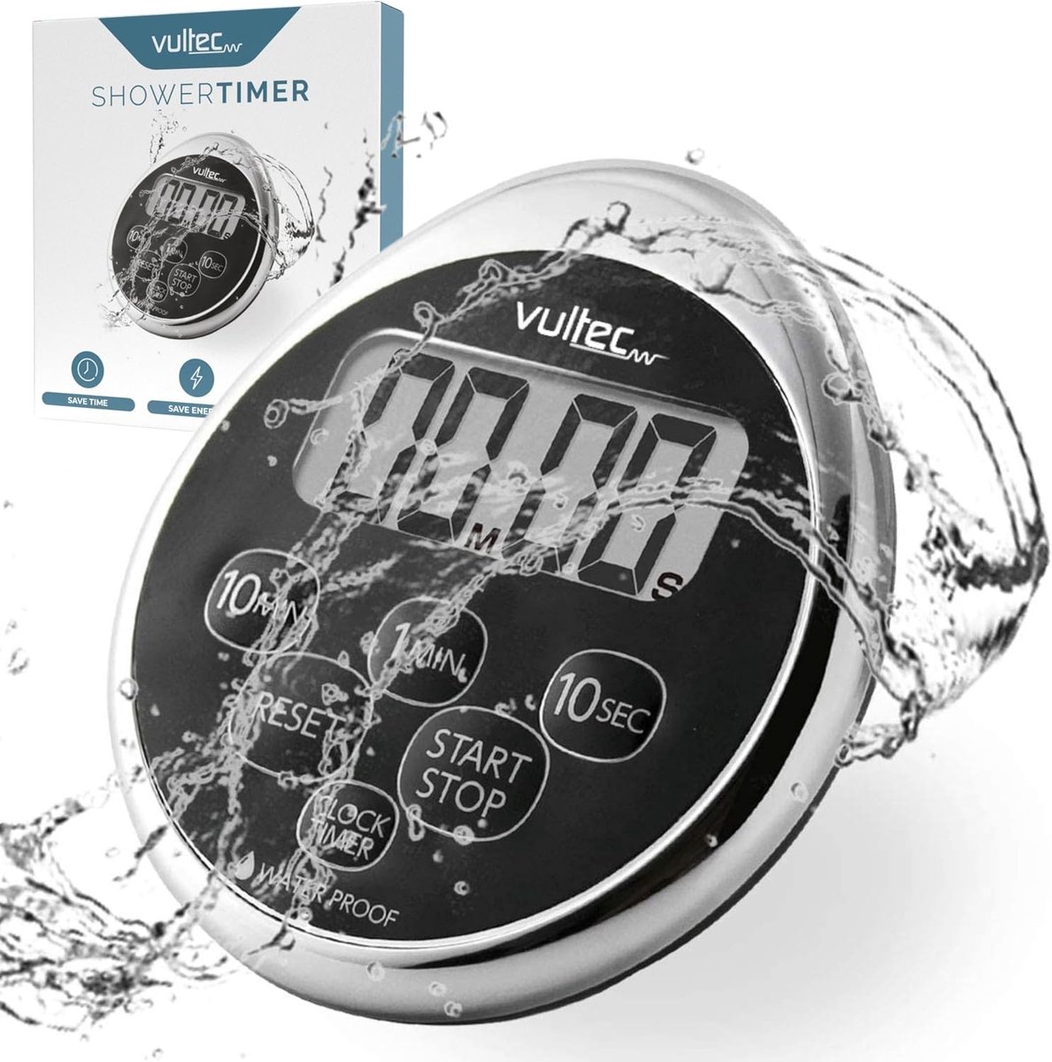Douchetimer - Waterdicht - Digitaal - Voor Douche en Koken