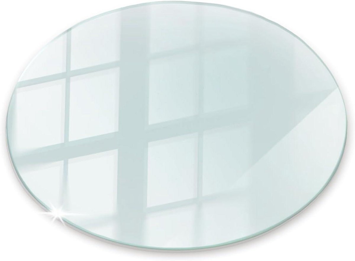 Transparante Vloerplaat - Haard Bescherming - Vloer Beveiligen - Gehard Glas - 90x90cm - Transparant