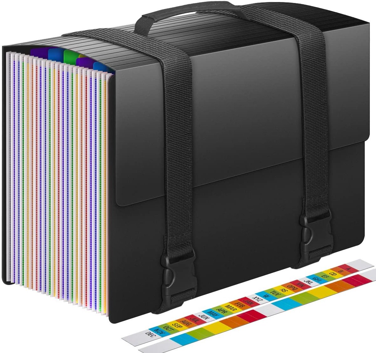 Elzusha - Document Organizer met 25 Compartimenten - Expandable File Box met Handvat