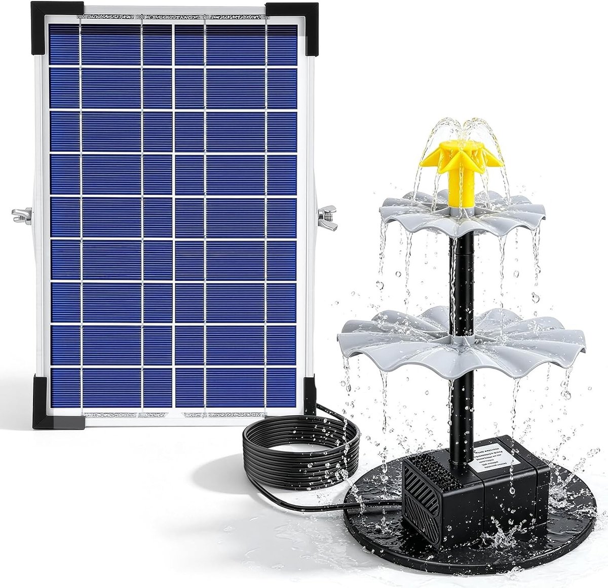Regentonpomp op accu - Zwart - 10 W - Met terugslagklep - Voor Tuinliefhebbers