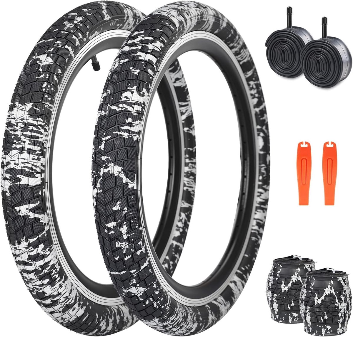 2 stuks opvouwbare fietsbanden 20 x 2.125 voor optimale grip en duurzaamheid
