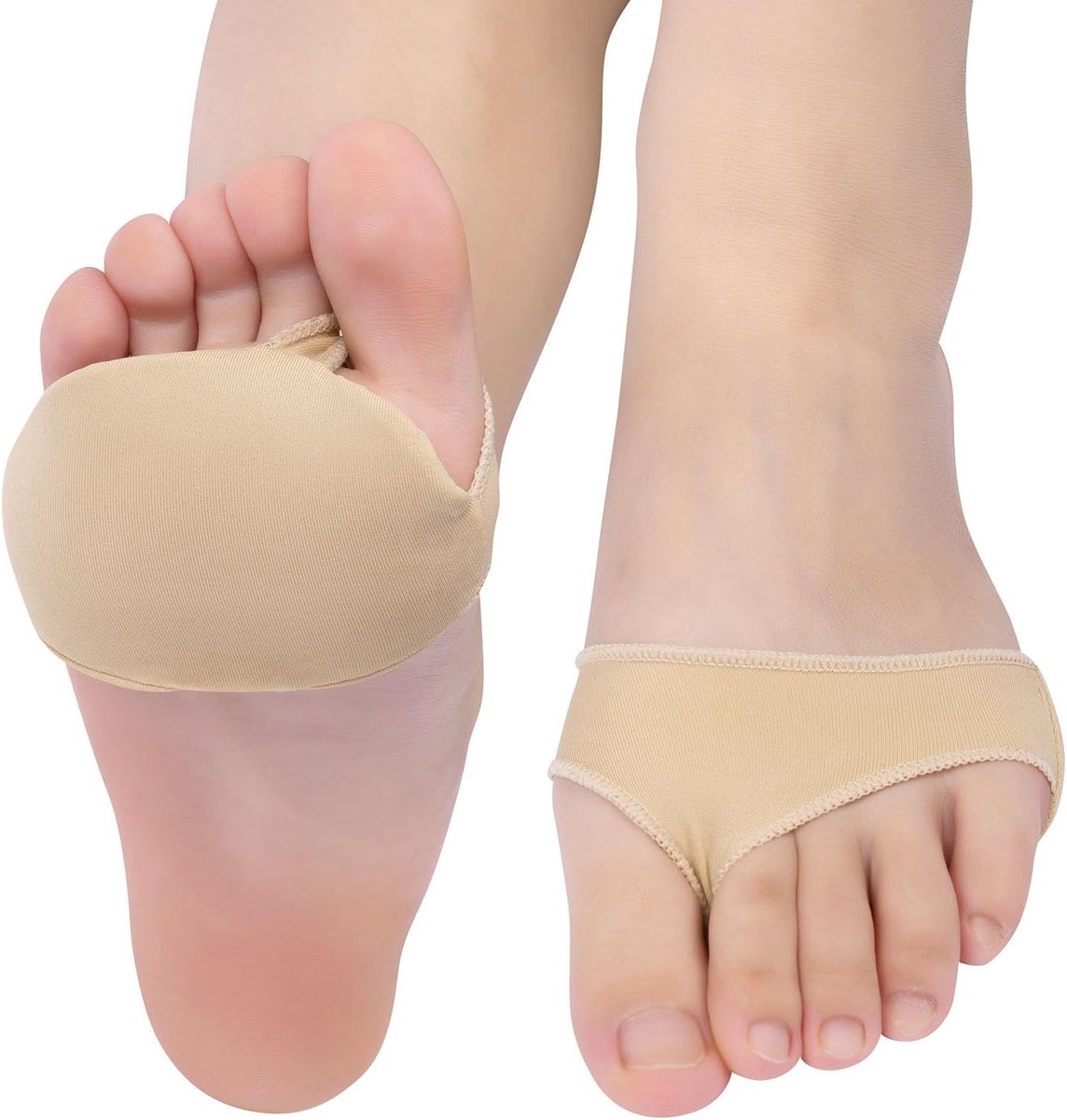 Ademend, antislip Middenvoetsbeentjes, zachte bal voetkussens voor dames en heren, verlichtende voetkussen voor de voorvoet