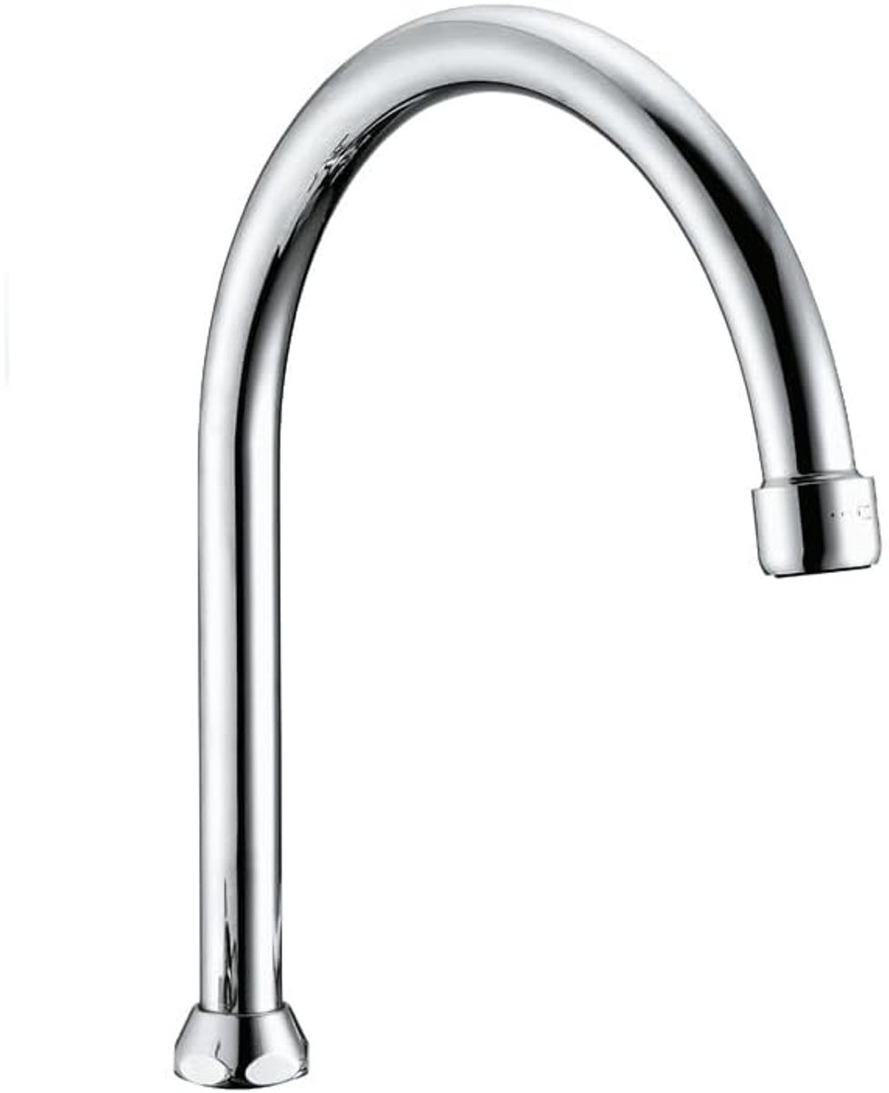 67081-C Vervangende buis keukenkraan, U-draaibaar, ring 3/4 inch (Ø 24,9 mm) x 20 cm, compatibel met NEOPERL anti-kalkstraalregelaar, waterbesparing M22 (meegeleverd)