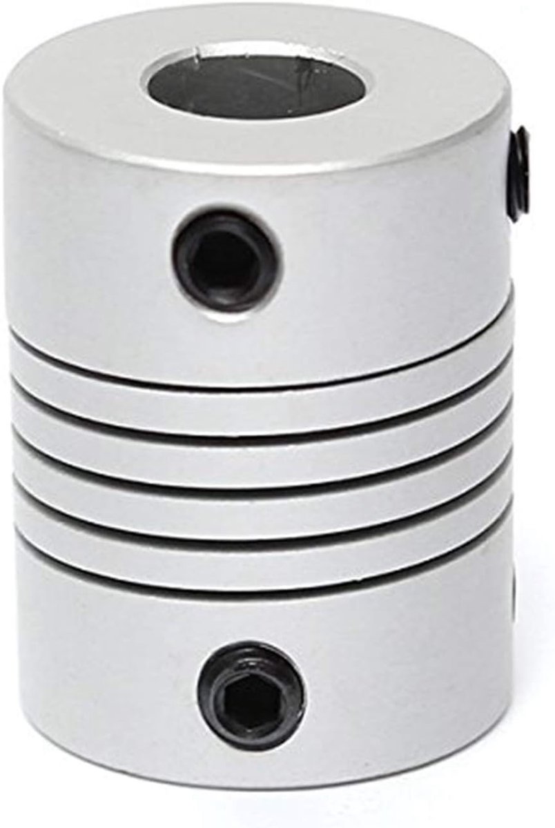 8 mm x 10 mm aluminium flexibele asfitting OD 19 mm x L 25 mm CNC stappenmotor koppelingsconnector