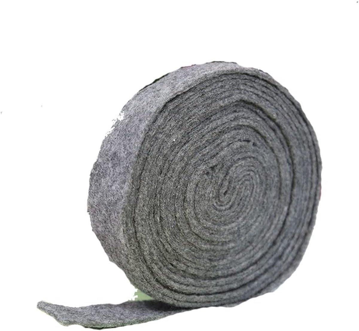 5 m x 5 cm viltband, knutselvilt, cadeaulint, potlint, vilt, knutselen, doe-het-zelf, viltband, knutselvilt voor Kerstmis, bruiloft, decoratie, doe-het-zelf, knutselen, patchwork, grijs