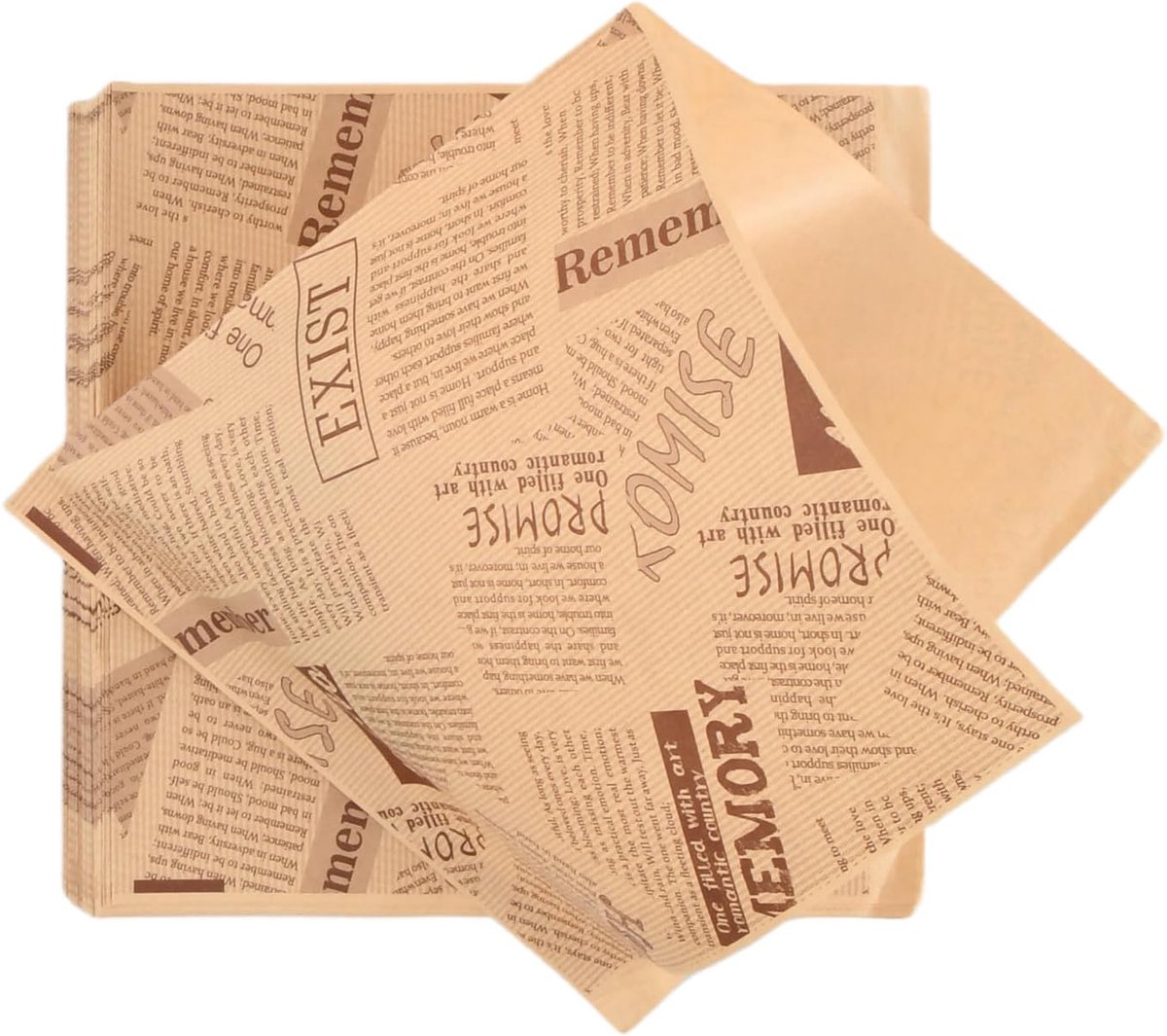 200 stuks, 18×18 cm Burgerzakjes Deli papierbladen Kaaspapier, waterdicht en oliebestendig Burgerzakjes Sandwichpapier, snackzakken die zich aan twee kanten openen voor kaas en patat