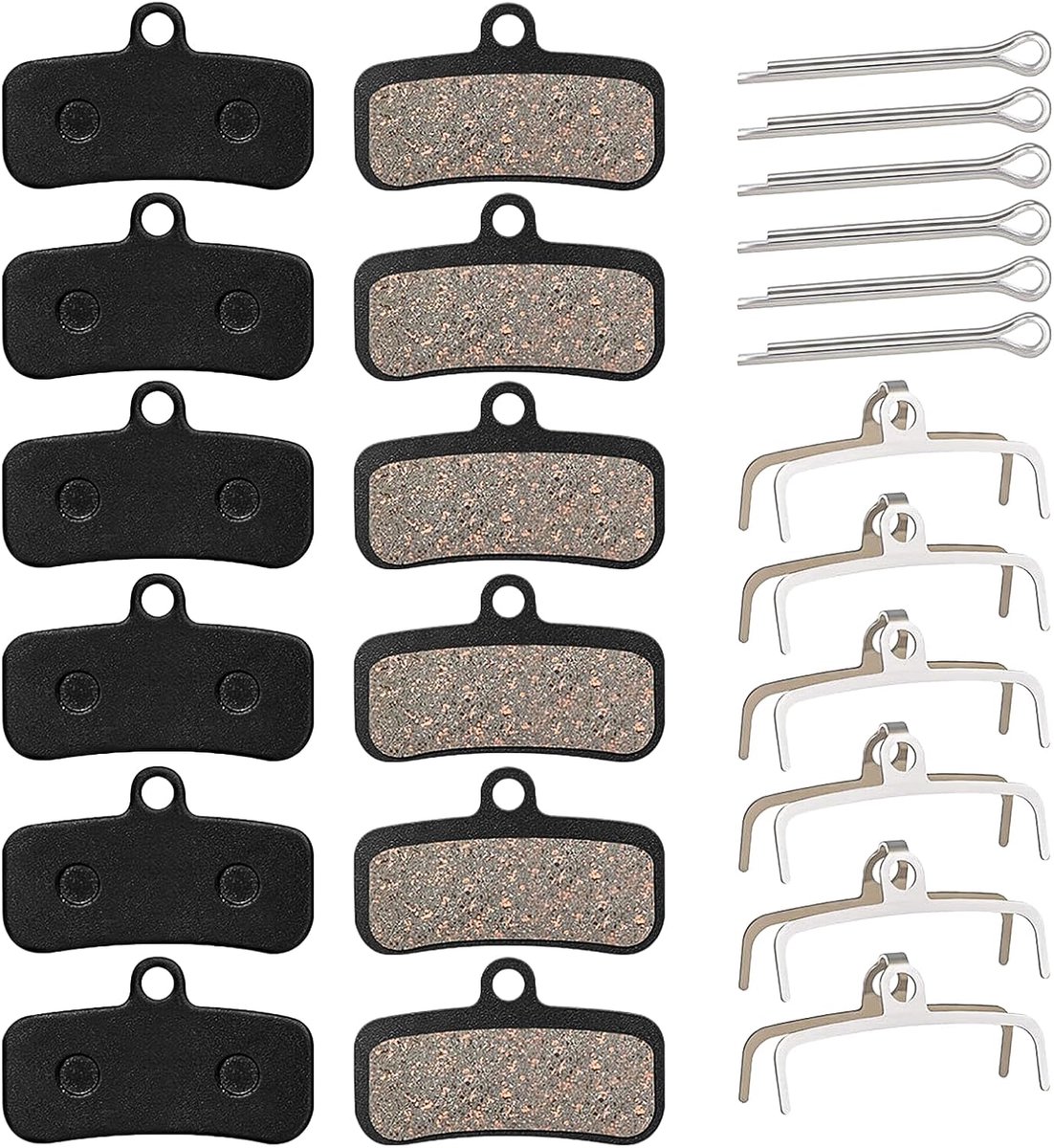 Remblokken voor fiets, 24 stuks, remblokken, voor e-bike, remblokken, vervanging, schijfremblokken voor M8120, M7120, M6120, M8020, M820, M810, M640, MT520, MT420