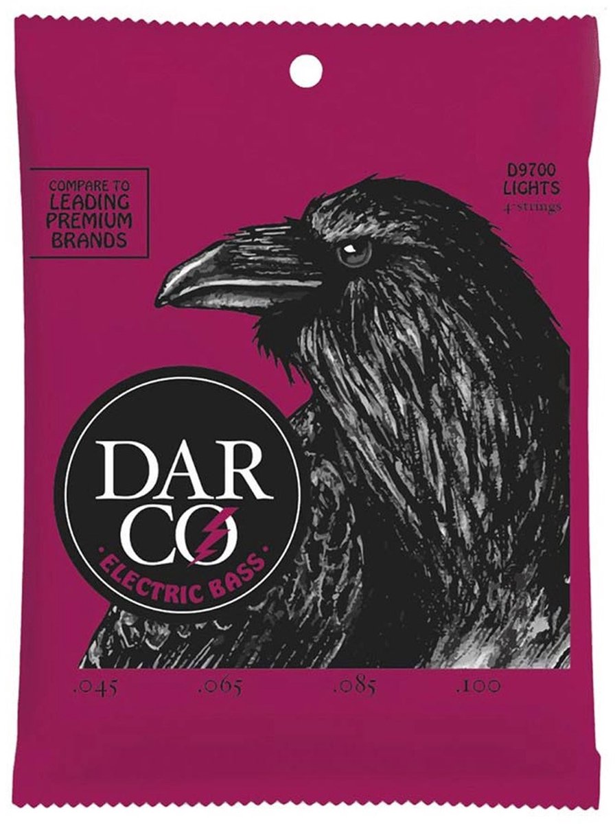 Darco D9700 Bassnaren Set Nickel Wound Light (045-100)