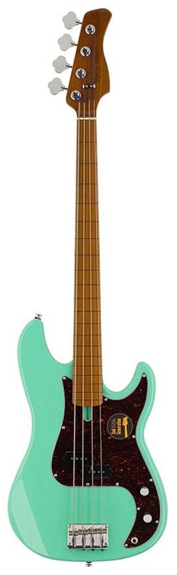 Sire Marcus Miller P5 4-String FL Mild Green fretloze elektrische basgitaar