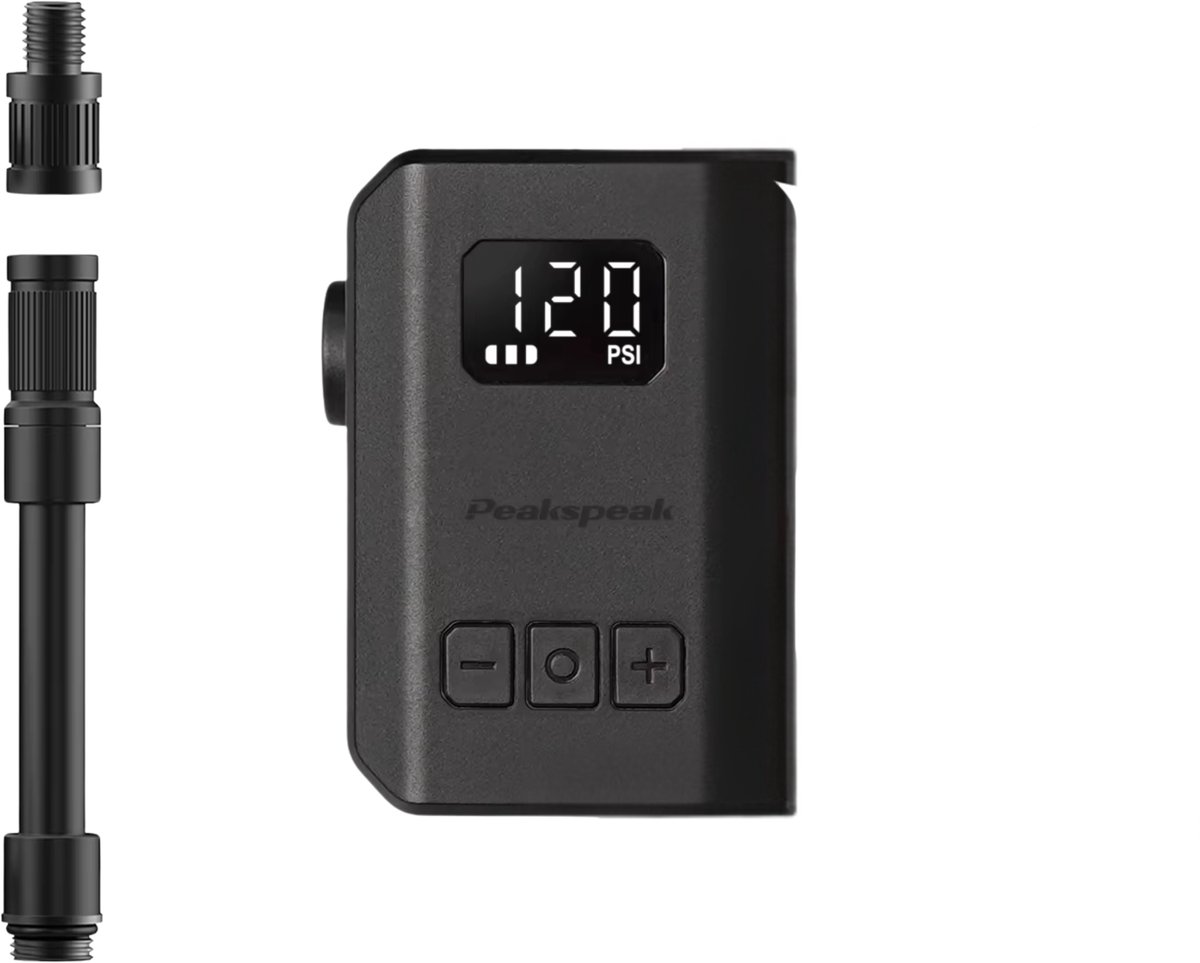 Elektrische Fietspomp – Draadloos met 120 PSI en Digitaal Display