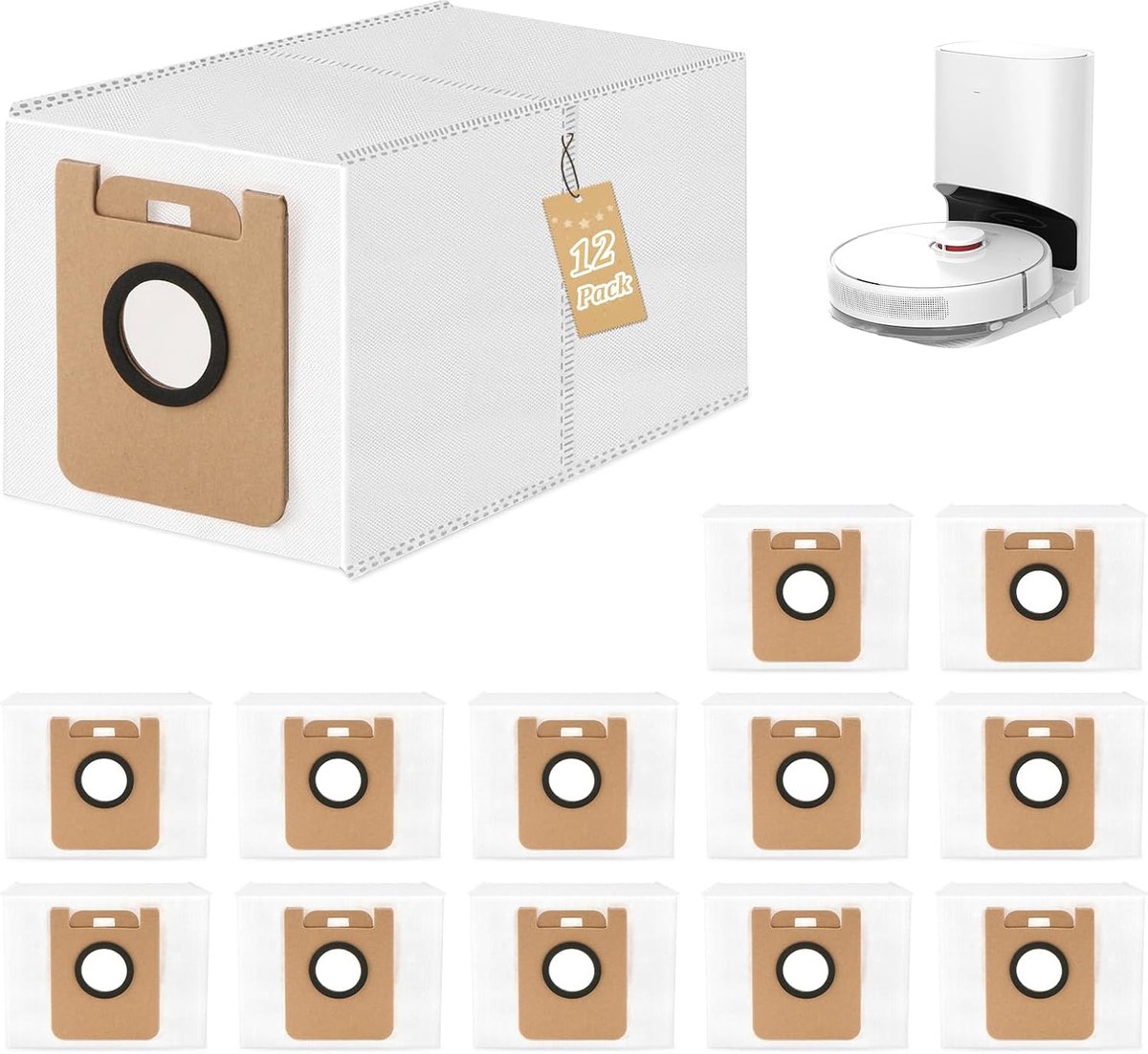 Zakken voor Dreame D10 Plus stofzak vervangende stofzuigeraccessoires (2,5 l capaciteit)