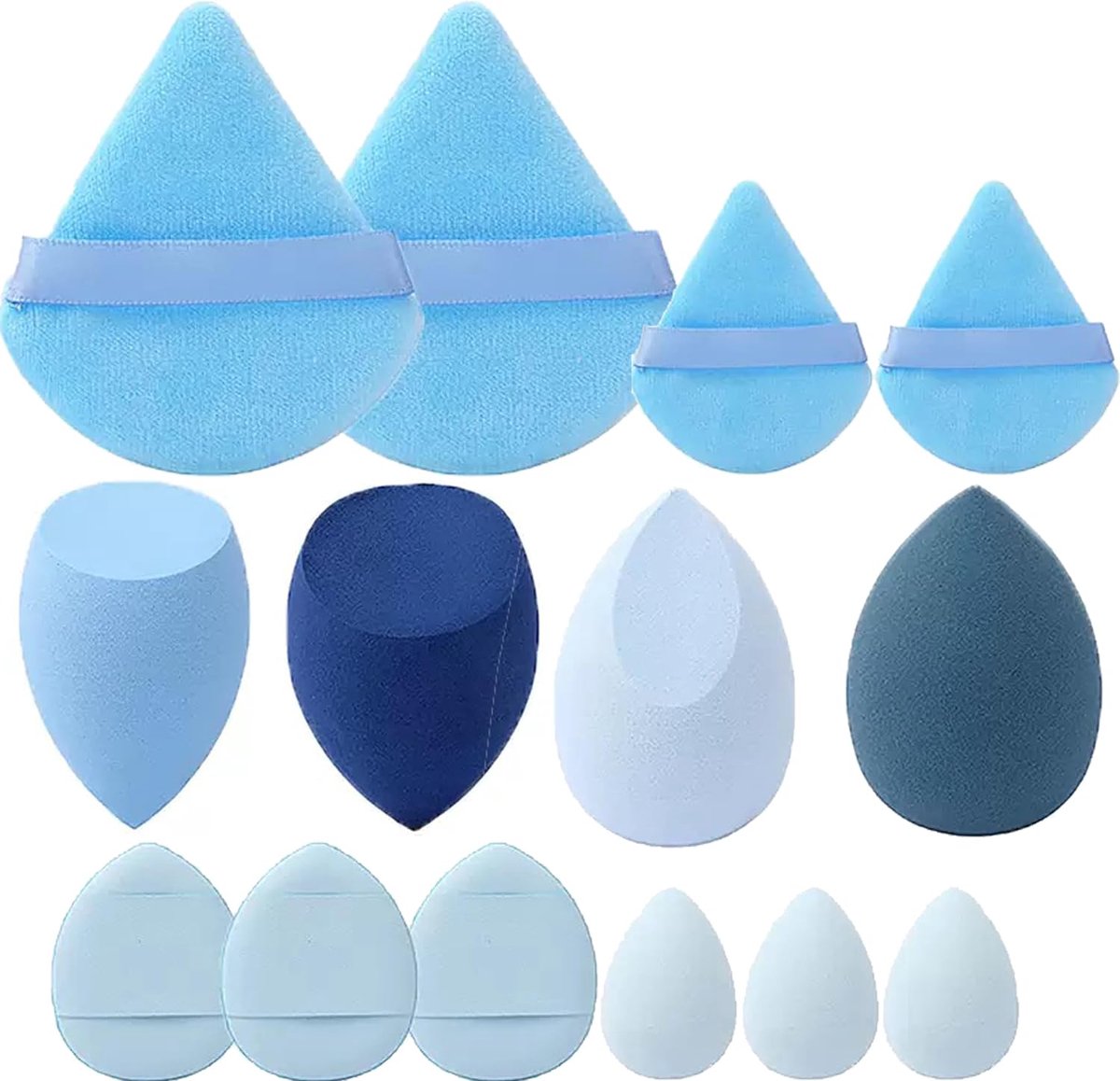 poederpads, make-up-spons, gezichtsmake-up tools voor poeder en foundation
