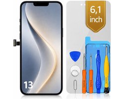 bokman Scherm voor iPhone 13, 6,1" LCD vervanging reparatieset | FHD LCD-touchscreen, gereedschap, plakstrip en folie inbegrepen, True Tone na programmering, A2482/A2631/A2633/A2634/A2635