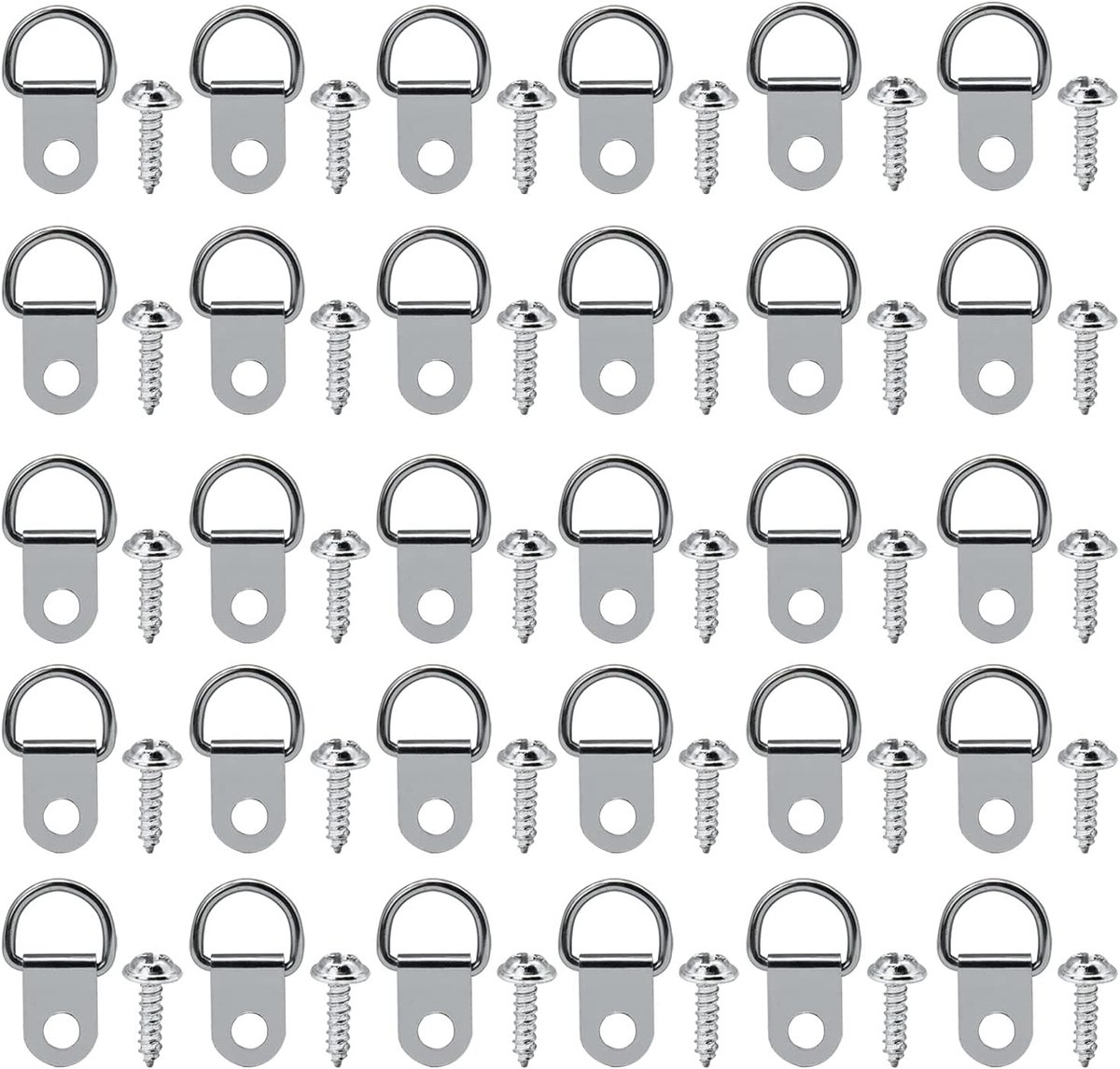hanger, Fotolijst hanger 100 Stks D Ring Fotolijst Opknoping Hangers Enkele Gat met Schroeven