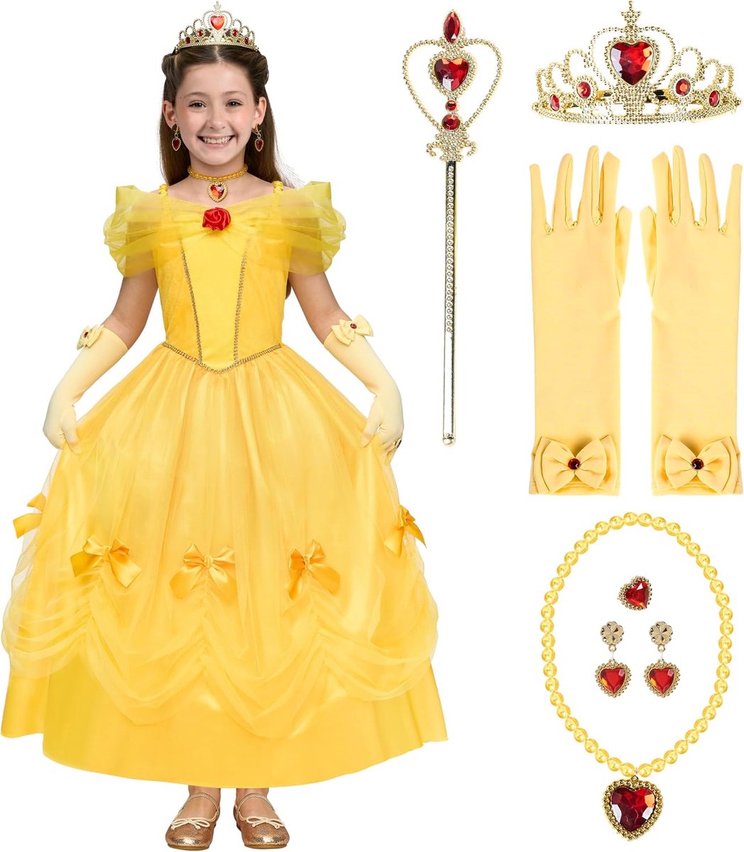 Creations Kinderkostuum, geel prinses