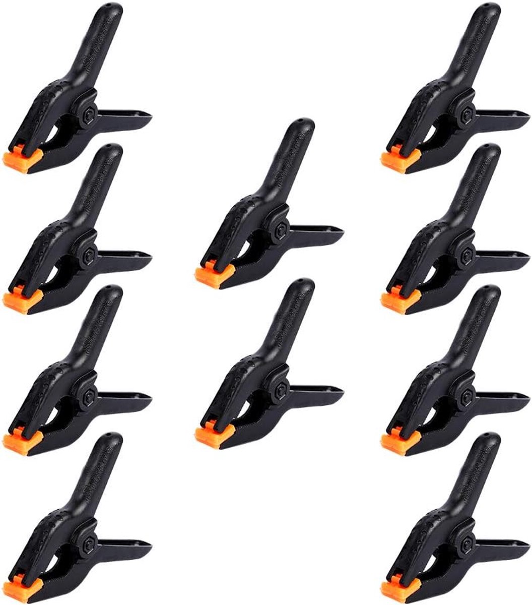 10 stuks 4,5 inch professionele plastic grote veerklemmen Heavy Duty voor ambachten of plastic clips en achtergrond clips klemmen voor achtergrond standaard, fotografie, home improvement en ga zo maar