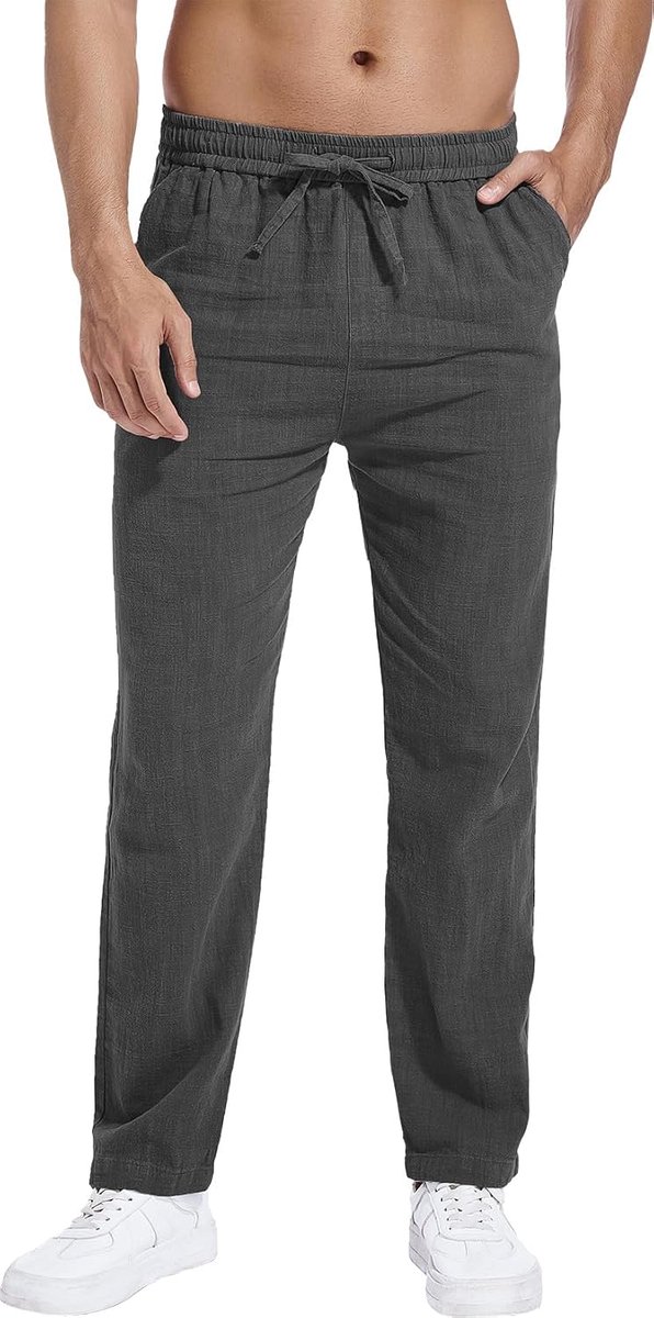 Linnen Katoenen Casual Broek - Adem Gemakkelijk Met Lichtgewicht Strandkustbroeken
