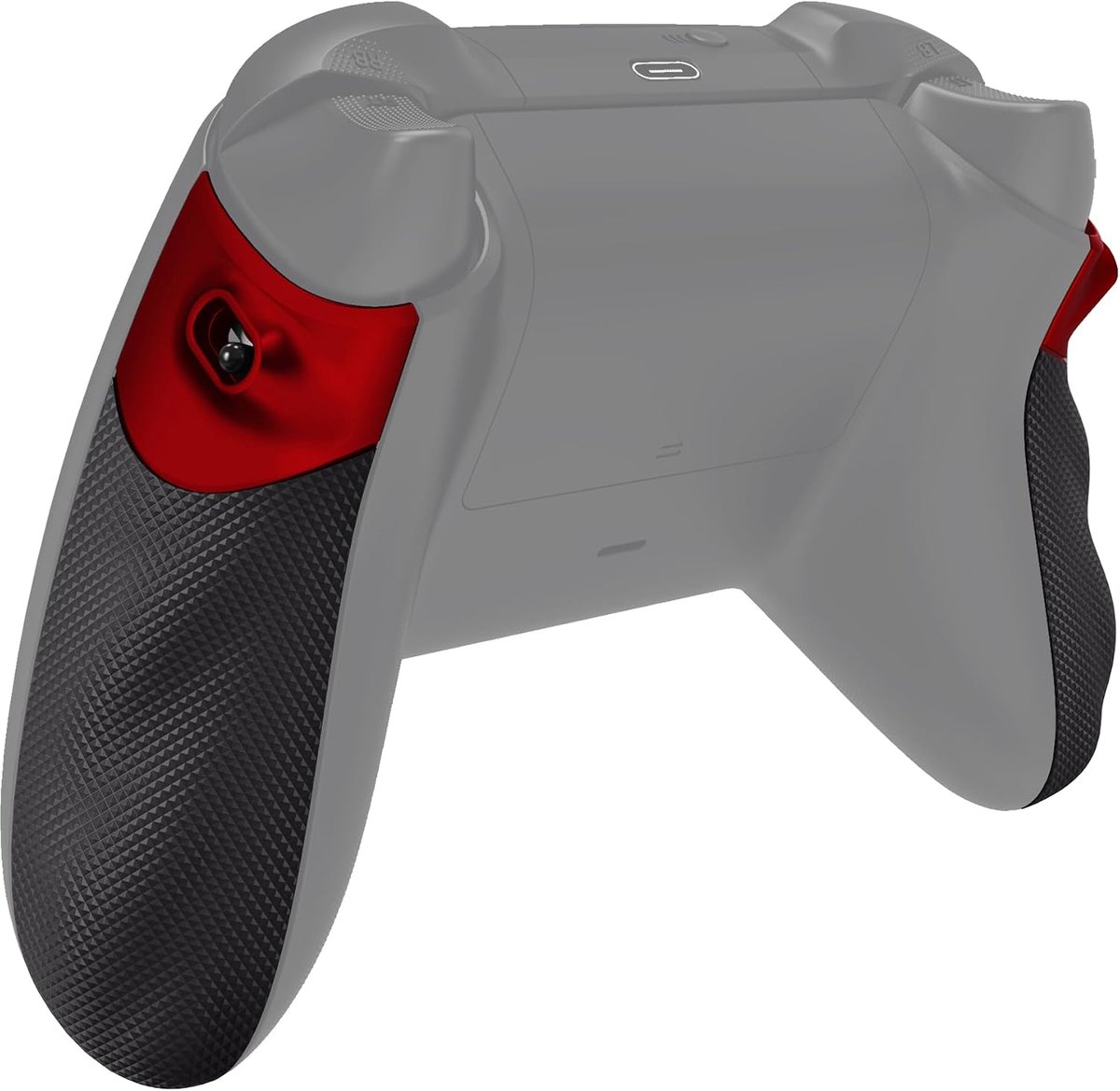 eXtremeRate FLEXOR Grip Trigger Stop Kit voor Xbox Series X/S Controller,Rubberen Cover Ergonomische Handgrepen voor Xbox Core Controller-Scharlaken Rood