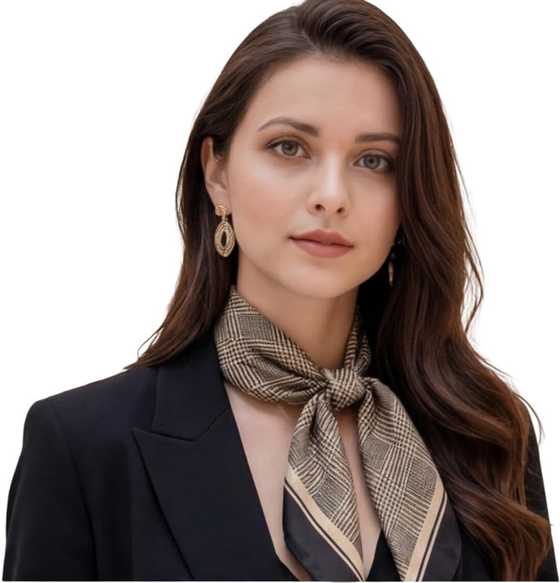 halsdoek, bandana, doek, zijde, 70 x 70 cm, klassiek, zomer, vakantie, reizen, zijden doek, dames, zakelijke stijl, cadeau voor jou, N74, 90x90
