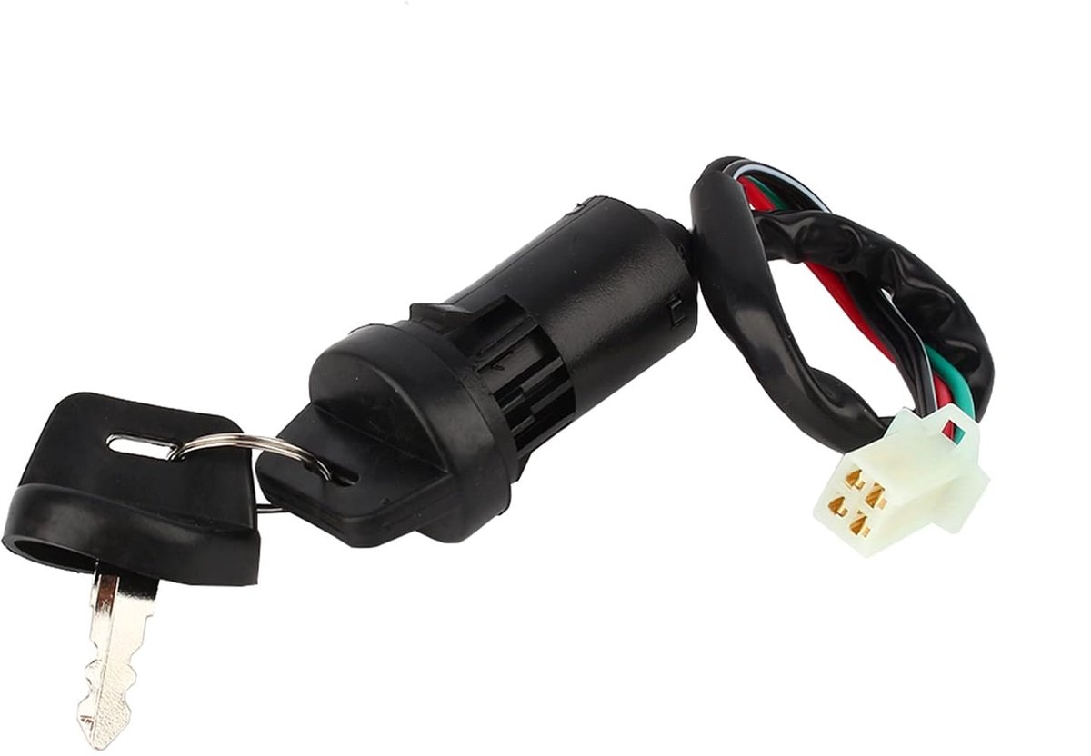 Contactlot, 4-polig, contactslot quad, 4-polig, ontstekingslot, 4-draads motorfiets Atv ontstekingsfilter 1 waterdicht Co voor 50 90 110 125 Atv Taotao Bike