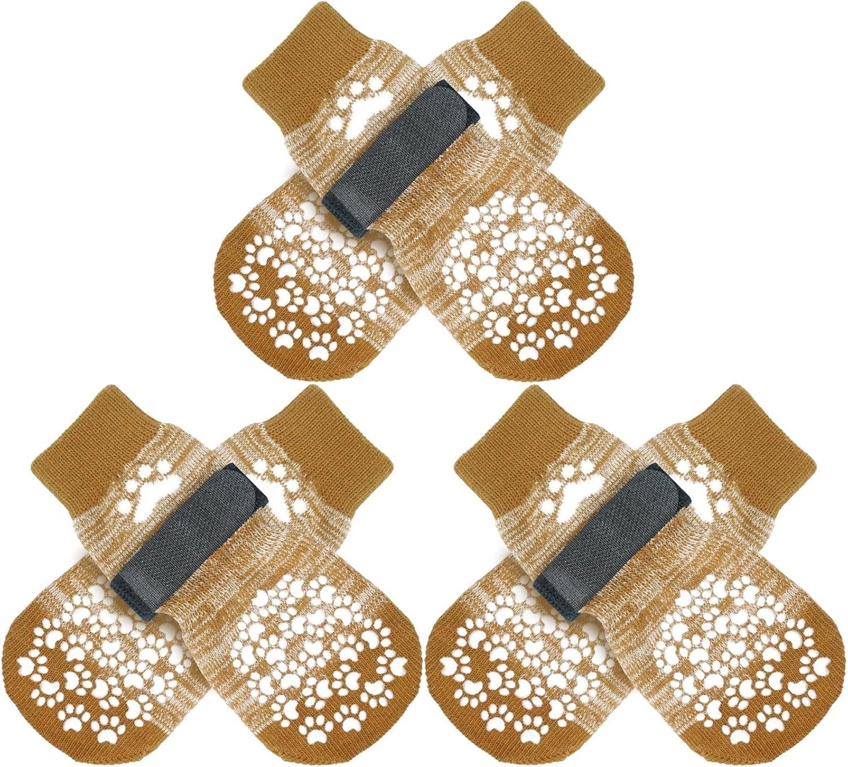 Slipvaste hondensokken om likken aan poten te voorkomen, hondenschoenen voor hete/koude bestrating, pootbeschermer, hondenlaarsjes voor puppy’s, kleine, middelgrote, grote oudere honden