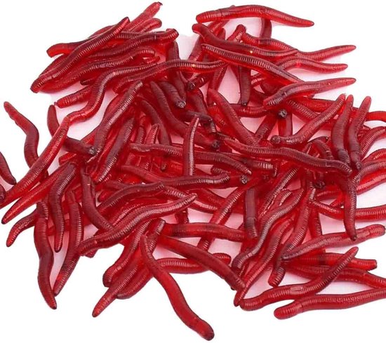 Zachte Aas Set Realistische Valse Regenworm Worm Elastische Rubber Regenworm Visaas — afbeelding 5