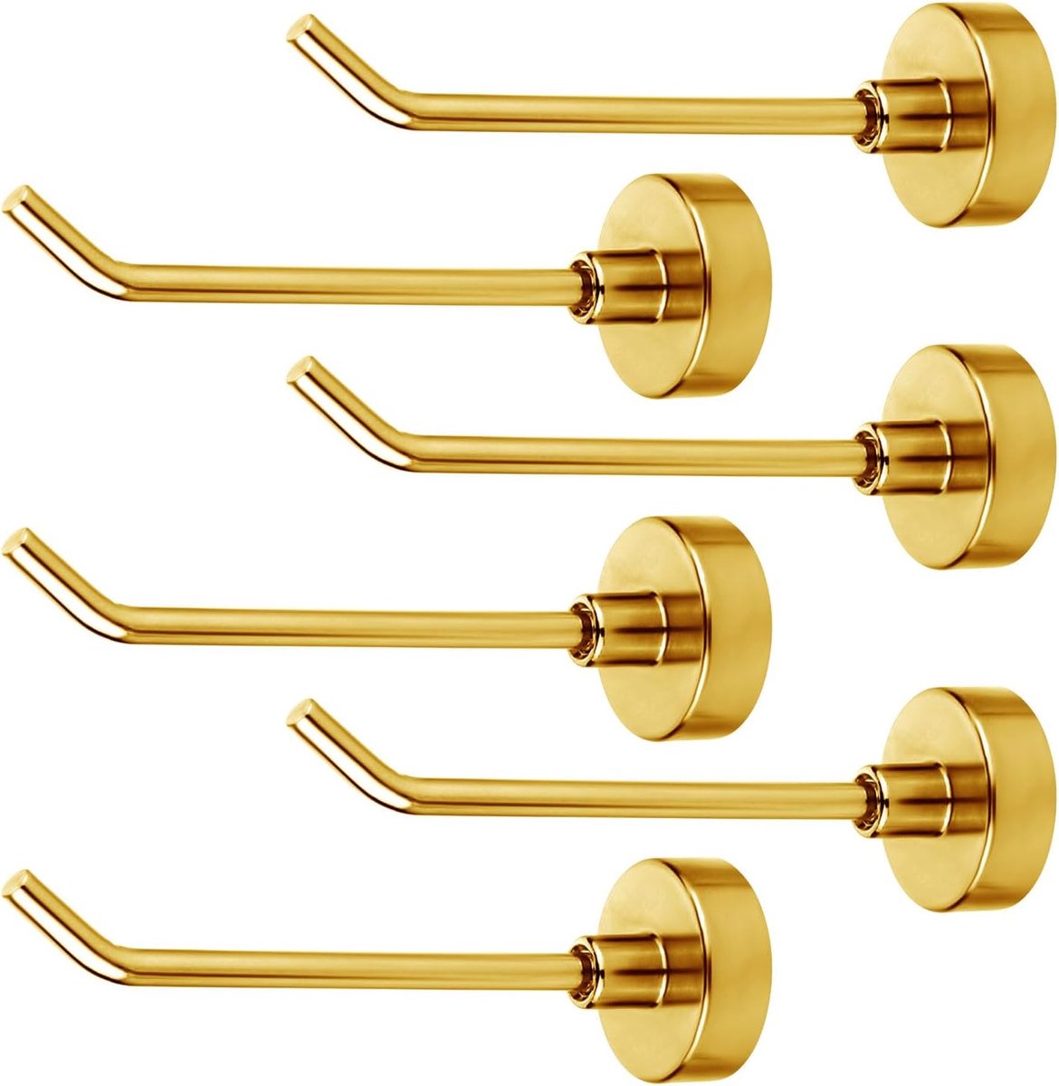 Magnetische Haken, 0,77kg 7cm Lang Zware Magneethaken Sterke Magnetische Cruisehaken Muurhaken Magnetische Hangers voor Cruiseschip Garage Keuken Koelkast (Goud)