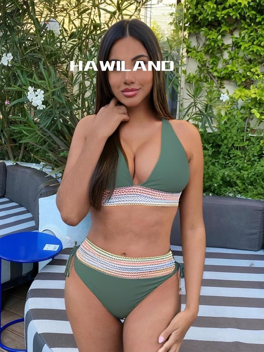Bikini dames set push-up badmode kleurblok hoge taille badpak met trekkoord elegant beachwear tweedelig badpak