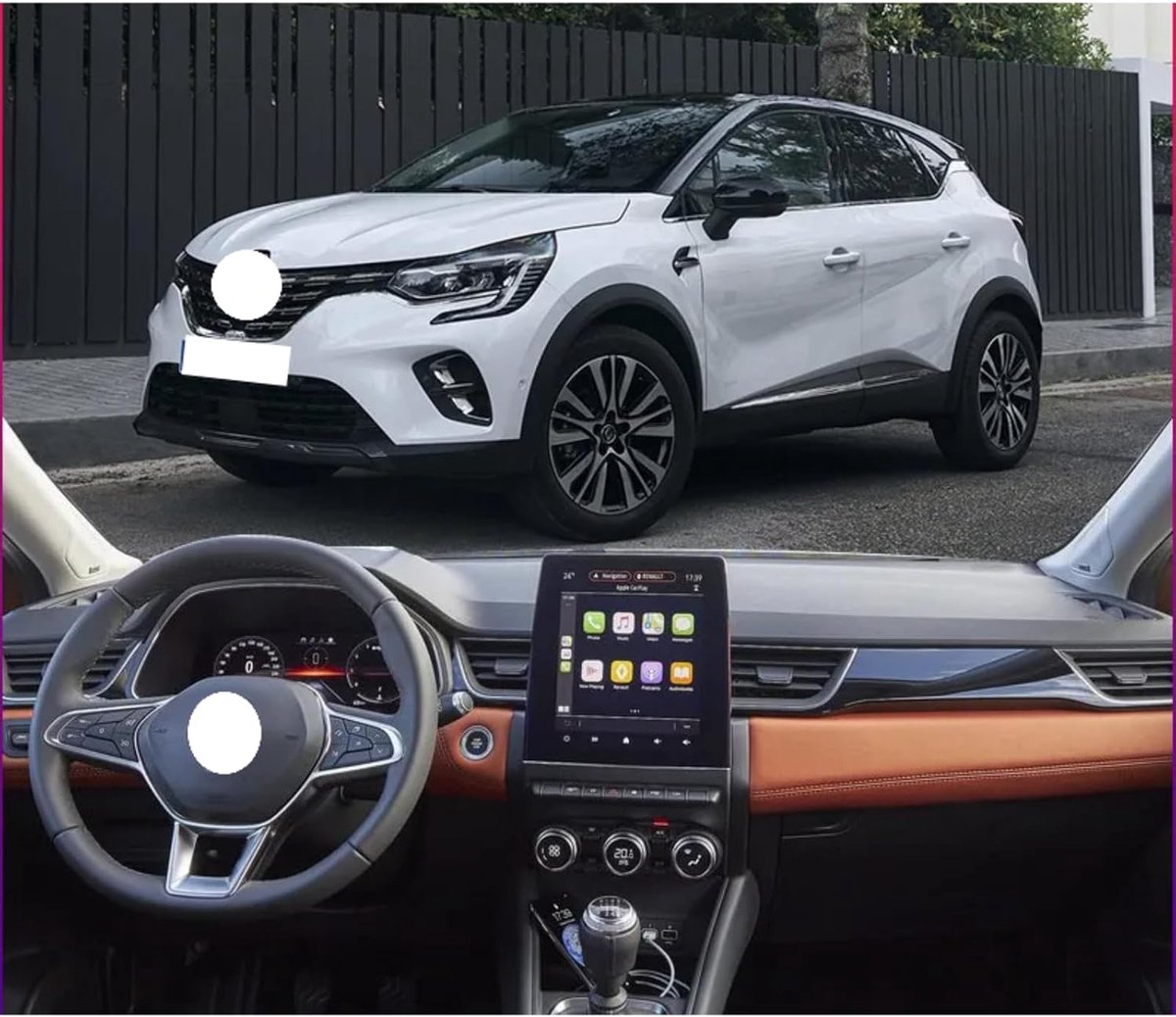 Dashboardafdekking Dashboardmat Tapijtkussen Schaduwvoering Cape Accessoires Voor Renault Captur 2 Voor Mitsubishi ASX 2020~2023