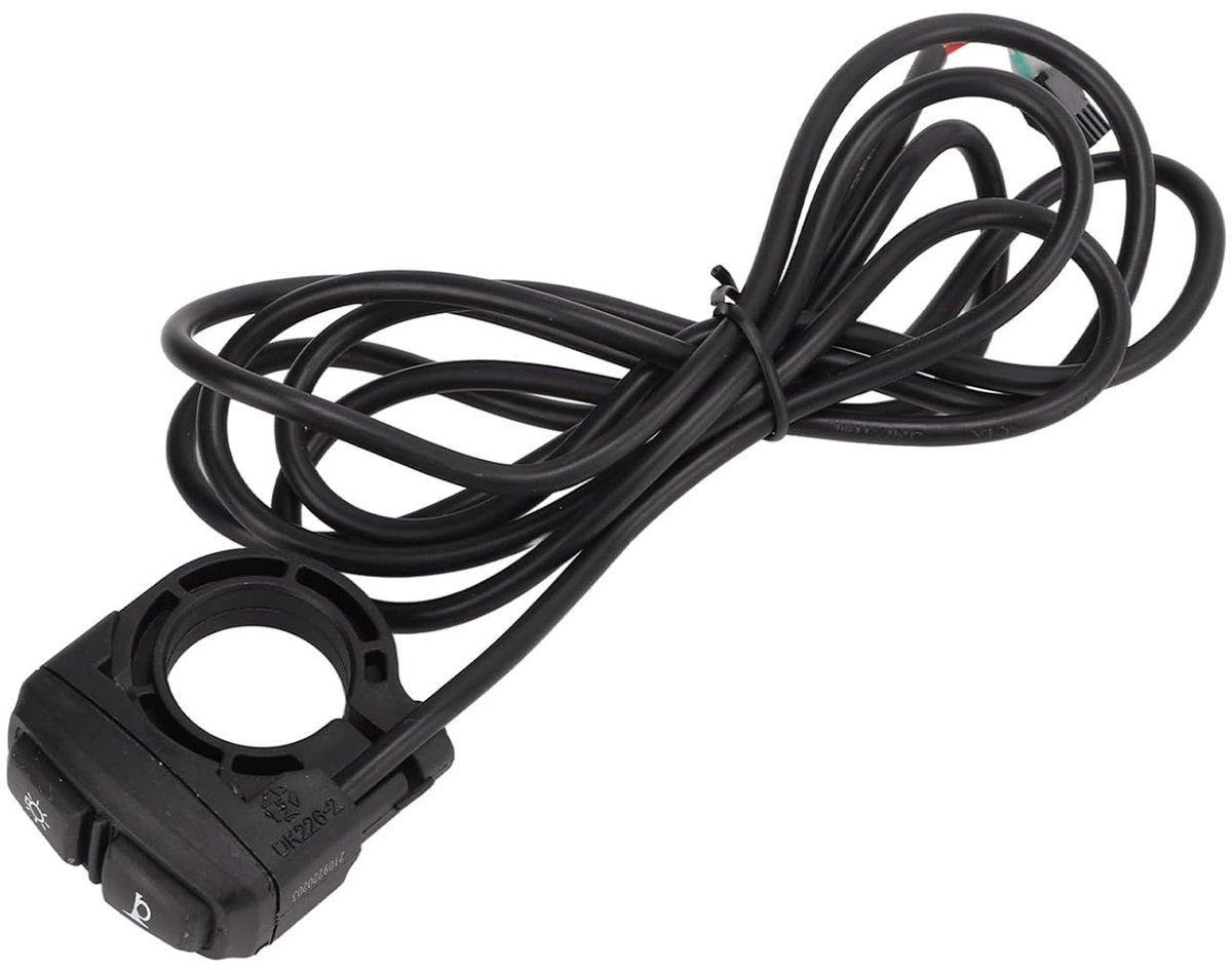 Hoorn Schakelaar, 2 in 1 Motorfiets Koplamp Hoorn Schakelaar Stuur Controle Knop Set voor Elektrische Fiets Scooters Varen