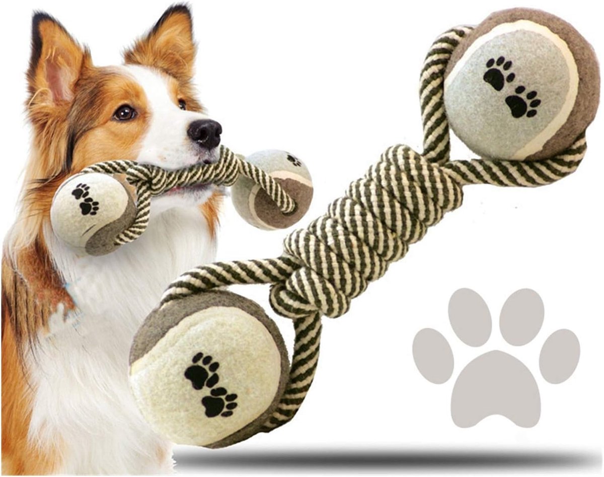 touw tennis dumbbell hond speelgoed molaire hond knoop speelgoed bal