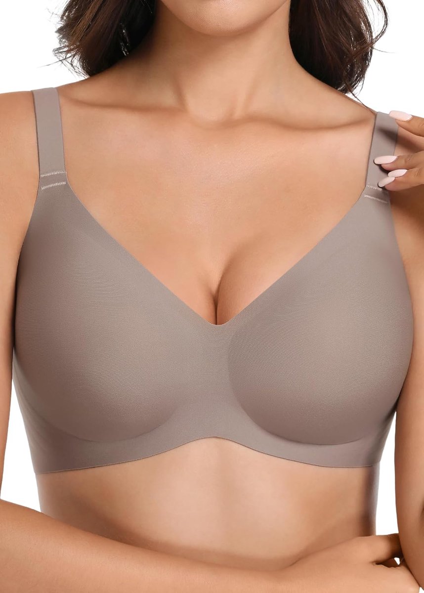 Draadloze Naadloze BH Ultra-Zachte Push Up Volledige Dekking Bralette Dagelijks Comfort & Ondersteuning